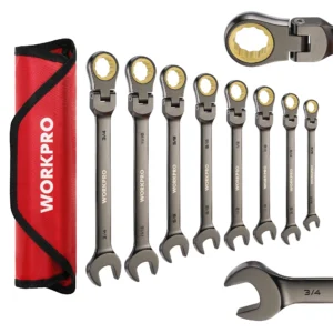 Flex-Head Ratcheting Wrench Set