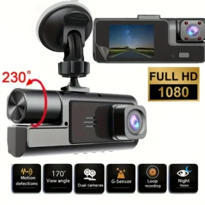 3-Lens HD Dash Cam